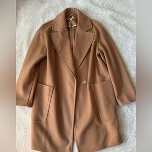 Topshop camel coat